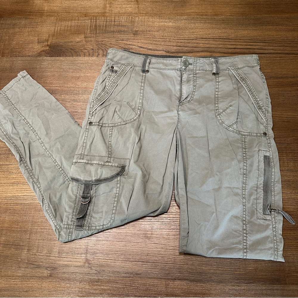 Olive green- size 1.5 in Chicos